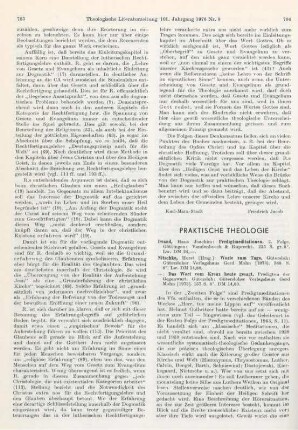 704-706 [Rezension] Iwand, Hans Joachim, Predigtmeditationen