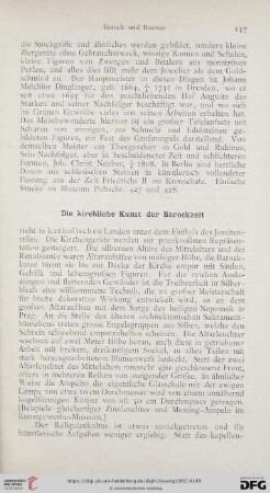 Die kirchliche Kunst der Barockzeit