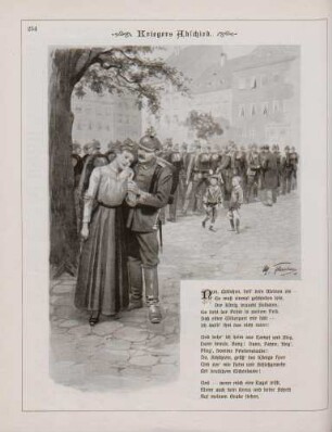"Kriegers Abschied"