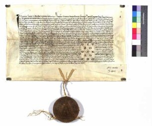 Kaiser Karl bestätigt dem Kloster Ellwangen die inserierte Urkunde Kaiser Heinrichs II. von 1024.