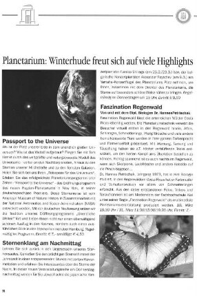 Planetarium: Winterhude freut sich auf viele Highlights