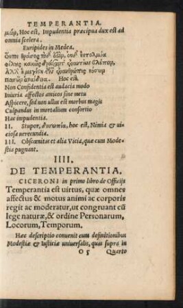 IIII. De Temperantia.