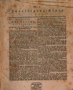 Morgenblatt für gebildete Stände. Intelligenz-Blatt, 1829