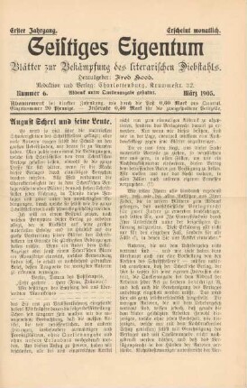 Nummer 6. März 1905