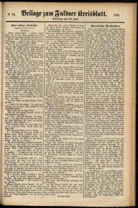 Zweite Ausgabe vom Dienstag, den 27. Juni 1899.