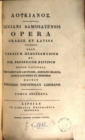 Lukianos, 2. Deorum dialogi [u.a.]