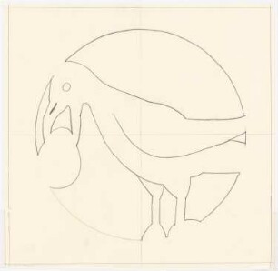 Benediktinerabtei St. Mauritius, Clerf (Clervaux): Ornamentfigur Rabe mit Brot