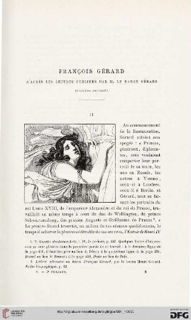 3. Pér. 5.1891: François Gérard, 2 : d'après les lettres publiées par M. le Baron Gérard