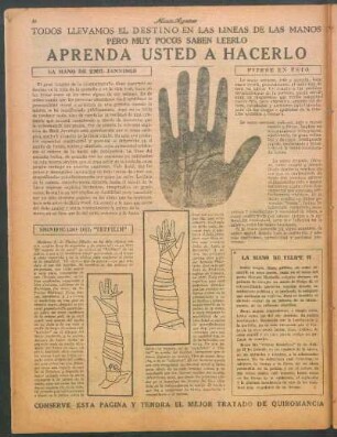 La mano de Emil Jannings