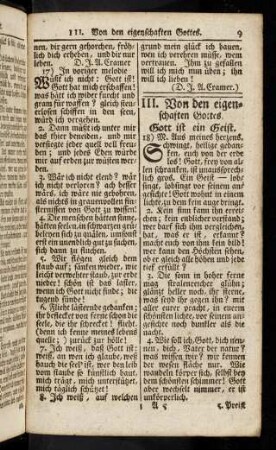 9-25, III. Von den Eigenschaften Gottes