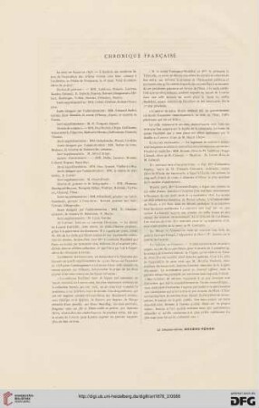 Chronique française