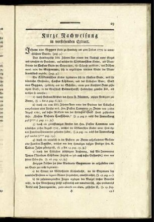 Kurze Nachweisung in vorstehenden Extract.