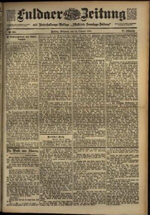 Ausgabe vom Mittwoch, den 24. Oktober 1900.