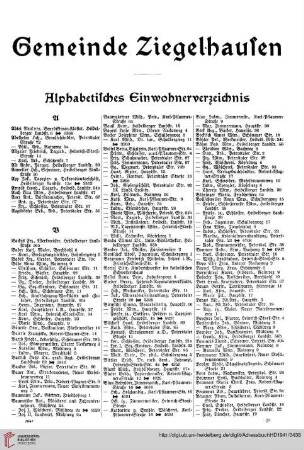 Gemeinde Ziegelhausen