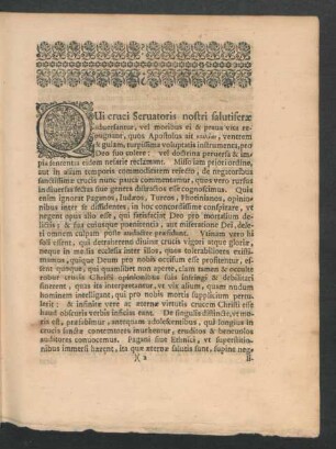Qui cruci Seruatoris nostri salutiferae aduerfantur ...