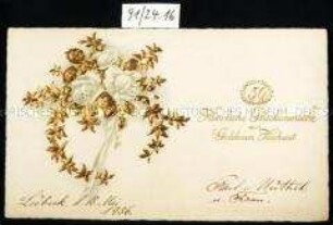 Glückwunschkarte zur Goldenen Hochzeit