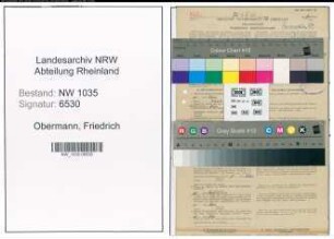 Entnazifizierung Friedrich Obermann , geb. 22.09.1889 (Maschinist)
