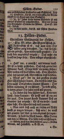13. Höllen-Lieder.