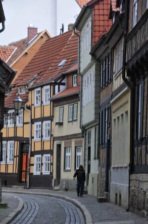 Quedlinburg - Gasse Pölle : In der Gasse Pölle, aufgenommen am 15. April 2014 in Quedlinburg. Foto Uwe Gerig