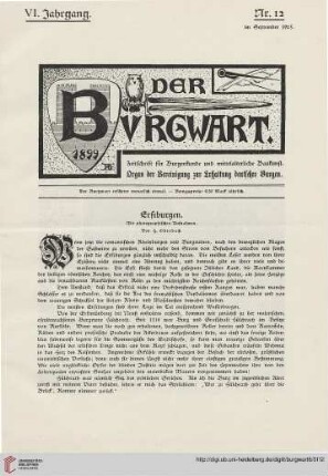 6: Erstburgen : mit photographischen Aufnahmen