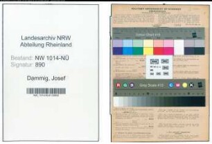 Entnazifizierung Josef Dammig , geb. 21.05.1900 (Modellschlosser)