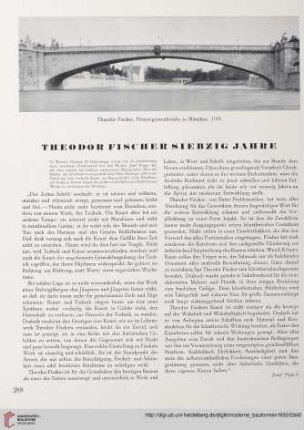 Theodor Fischer Siebzig Jahre