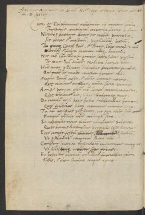 Ad Nicolaum Hieronymum cantilena I
