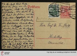 Beilage 11: Karte von [Kurt] Sethe, 17.11.1919