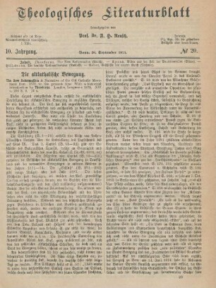 457-459 Die altkatholische Bewegung
