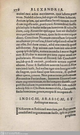 Indicae, Africar et Aethiopicae merces.