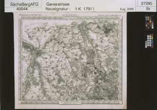 Topographischer Atlas des Königreichs Sachsen (Oberreitscher Atlas 1819-1860, Umdruckausgabe); Leipzig