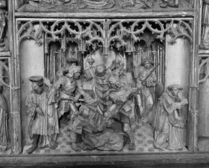 Antwerpener Altar — Altarschrein mit Szenen aus der Passion Christi und Szenen aus dem Leben des Thomas Becket von Canterbury