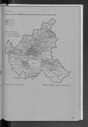 Schaubild 5 Stimmenanteile der GRÜNEN in den Hamburger Stadtteilen bei der Europawahl 1984