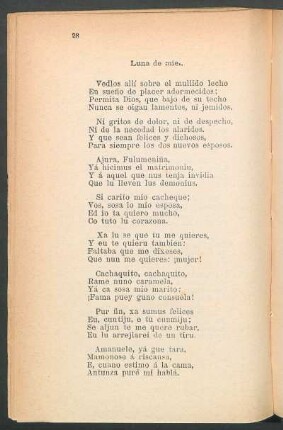 Luna de miel.