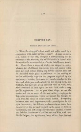 Chapter XXVI. Medical knowledge in China.