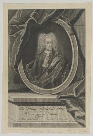Bildnis des Henricus Fridericus Walther