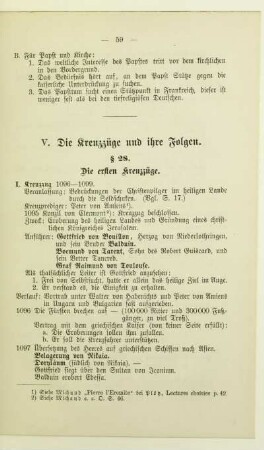 V. Die Kreuzzüge und ihre Folgen