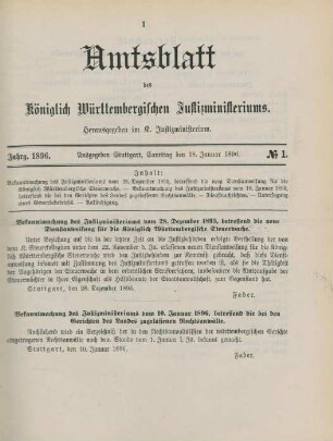 18. Januar-31. Dezember = No. 1-12