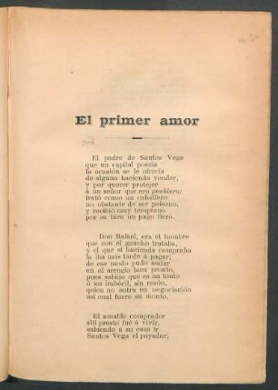 El primer amor