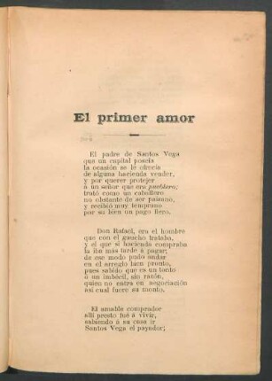 El primer amor