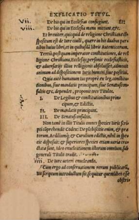 Explicatio et Continuatio Titulorum Iuris Civilis et Canonici