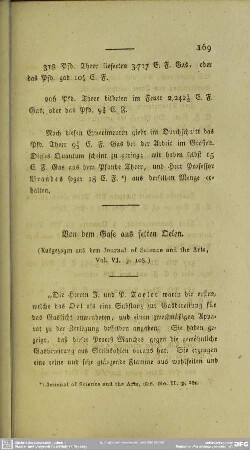 Von dem Gase aus fetten Oelen