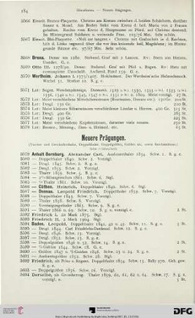 Neuere Prägungen (Nr. 3579-3999)