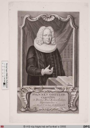 Bildnis Johann Gottlob Carpzov