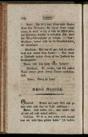 Achtes Gespräch.