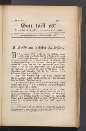 Heft 4. April 1908