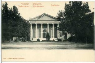 Budapest. Stadtwäldchen, Künstlerhaus (1877) : Budapest. Altes Künstlerhaus (1875-1877; Adolf Láng) im Stadtwäldchen