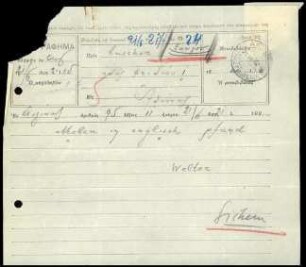 G. Welter an E. Buschor