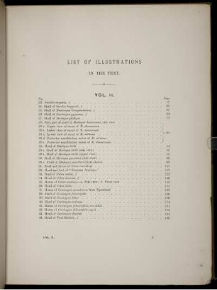 List Of Illustrations In The Text. [Abb. siehe römische Paginierung]