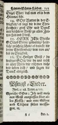 Pfingst-Lieder.